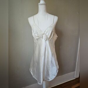 Vintage White Satin Nightgown